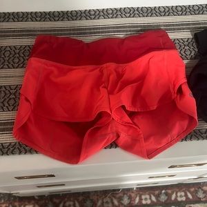 Lululemon Run Speed Up Short Coral & Red